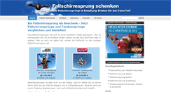 Desktop Screenshot of fallschirmsprung-schenken.de
