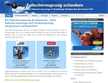 Tablet Screenshot of fallschirmsprung-schenken.de